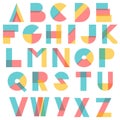 Abstract Shapes Colorful Typography Design