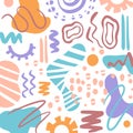 ABSTRACT SHAPES Minimal Childish Vector Hand Drawn Vector