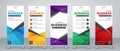 abstract roll up banner design Royalty Free Stock Photo