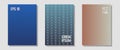 Abstract shapes of multiple lines halftone patterns. Royalty Free Stock Photo