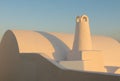 Abstract shapes of Oia village, Santorini, Greece