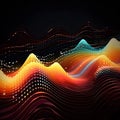 Abstract shapes and patterns to convey amplitude variations Royalty Free Stock Photo