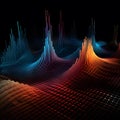 Abstract shapes and patterns to convey amplitude variations Royalty Free Stock Photo