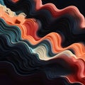 Abstract shapes and patterns to convey amplitude variations Royalty Free Stock Photo