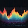 Abstract shapes and patterns to convey amplitude variations Royalty Free Stock Photo