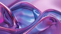 Abstract shapes in a purple and blue gradient, fluid glasslike forms on a pink background, glossy finish, high resolution, Royalty Free Stock Photo