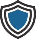Abstract Shield Icon - Security and Protection Symbol Royalty Free Stock Photo