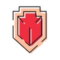 Abstract shield icon symbolizing security and protection Royalty Free Stock Photo