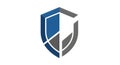 Abstract Shield Logo, Security Icon, Protection Symbol Royalty Free Stock Photo