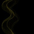 Abstract shimmering wave with grains of gold. festive background. eps 10