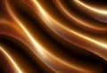 Abstract shine glow backgound. Gold (bronze) glitter wave on brown Royalty Free Stock Photo
