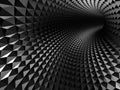 Abstract shining black hole tunnel background Royalty Free Stock Photo