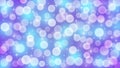Abstract Shining Bokeh and Sparkles in Blurred Blue and Purple Background Royalty Free Stock Photo