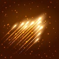 Abstract shining meteor background