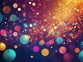 Abstract shiny bokeh multicolored digital background illustration