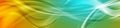 Abstract shiny bright wavy banner design