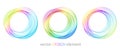 Abstract shiny color spectrum round design element Royalty Free Stock Photo