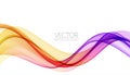 Abstract shiny color spectrum wave design element Royalty Free Stock Photo