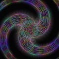 Abstract shiny colorful fractal spiral design Royalty Free Stock Photo