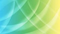 Abstract Shiny Curves in Blurred Blue, Green and Yellow Background Royalty Free Stock Photo