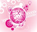 Abstract shiny disco ball background