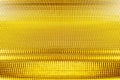 Abstract shiny golden background, glowing gold decorative backdrop, yellow metal glittering blank frame, empty metallic surface