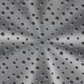 Abstract metal background with round holes Royalty Free Stock Photo