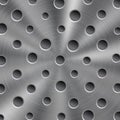 Abstract metal background with round holes Royalty Free Stock Photo