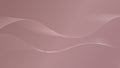 Abstract shiny pink glod wave lines elements with glowing light on pink background luxury style