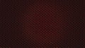 Abstract Shiny Red Hexagonal Metal Mesh in Black Background