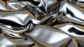 Abstract Shiny Silver Metal Wavy Texture Background Royalty Free Stock Photo