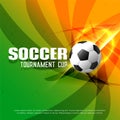 Abstract shiny soccer championship tournament background