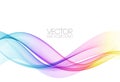 Abstract shiny color spectrum wave design element Royalty Free Stock Photo