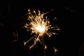 Abstract shot of a burning firework fuse