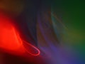 Abstract shot of colorful lights on a black background with cutting-edge shooting technology Royalty Free Stock Photo