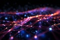 Abstract Shot Of Light Trails To Illustrate Network Communication Technology And The Transmission Of Information And Data Royalty Free Stock Photo