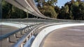Abstract shot of the river torrens footbridge in adelaide south australia on april 2nd 2021 Royalty Free Stock Photo