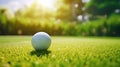 Abstract shots of golf on the field Royalty Free Stock Photo