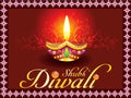 Abstract shubh diwali concept