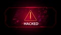 abstract signal Or are warned that it has been hacked by viruses,
