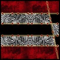 abstract silk scarf design with animal skin and fur motifs