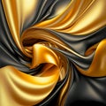 Abstract Silk Swirls in Bold Composition