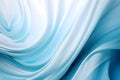 Abstract Silky Blue Fabric Waves