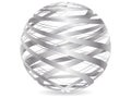 Abstract silver ball