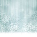 Abstract silver blue Christmas, winter background