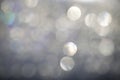 Abstract silver bokeh background Royalty Free Stock Photo