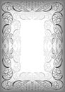 Abstract silver frame Royalty Free Stock Photo