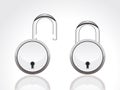 Abstract silver lock icon Royalty Free Stock Photo