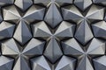 Abstract silver metal background. Geometric metal pattern angular cladding Royalty Free Stock Photo