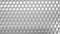 Abstract Silver Metal Triangle Polygon Wall Background.